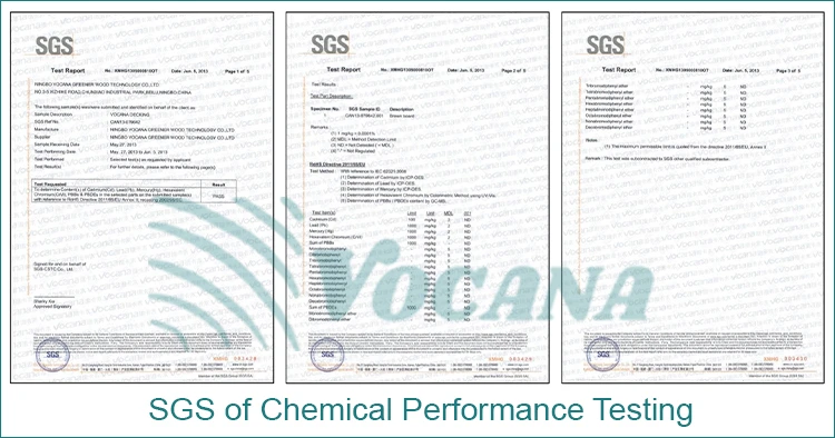 SGS Fire-Rated WPC Composite Decking